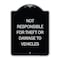 Signmission Not Responsible for Theft or Damage to Vehicles Heavy-Gauge Aluminum Sign, 24" H, BS-1824-24626 A-DES-BS-1824-24626 - alternate 1